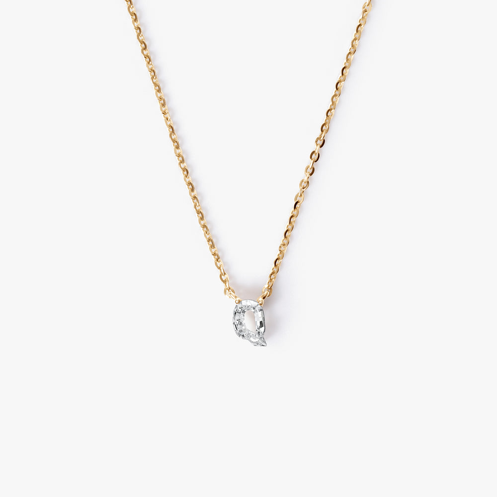 Diamond Initial Pendant Necklace