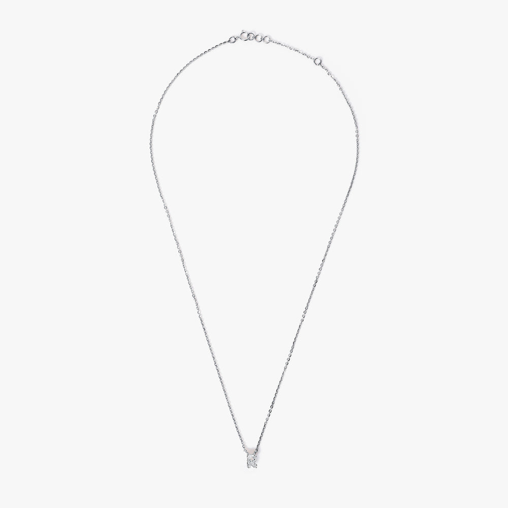 Diamond Initial Pendant Necklace