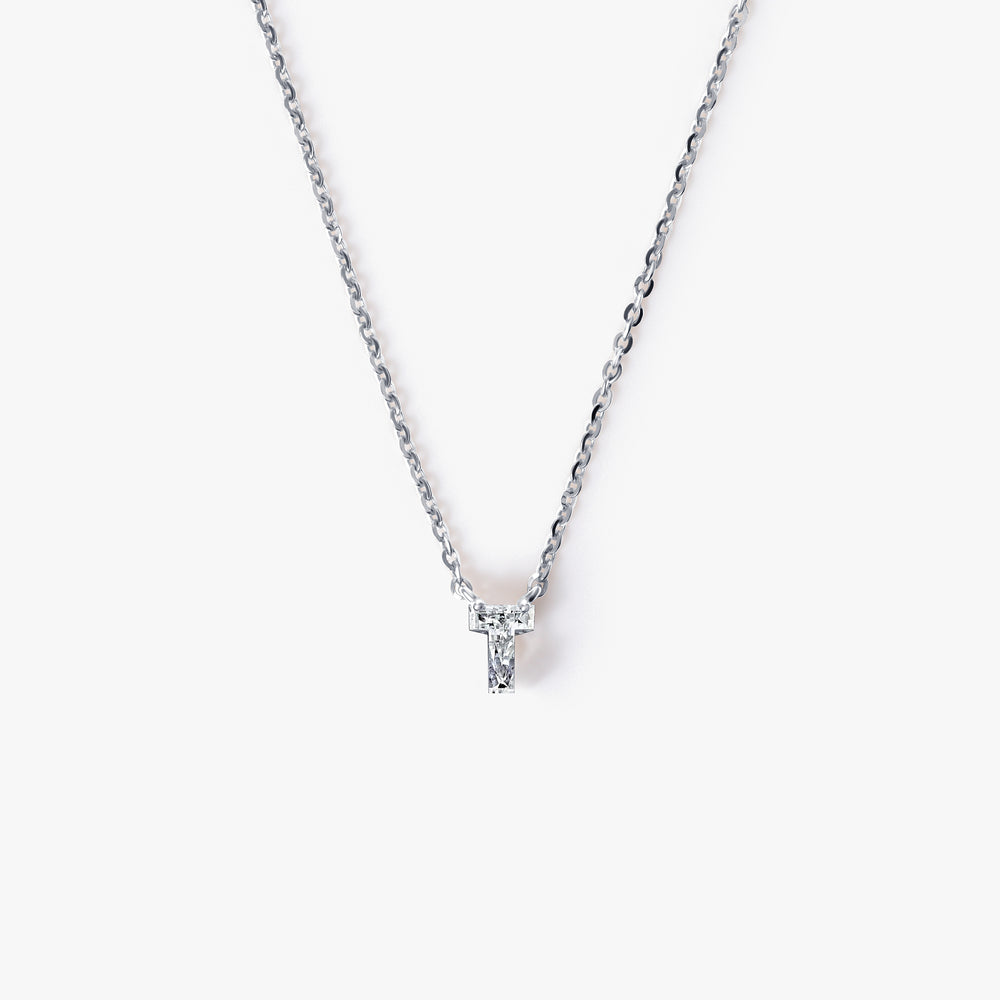 Diamond Initial Pendant Necklace
