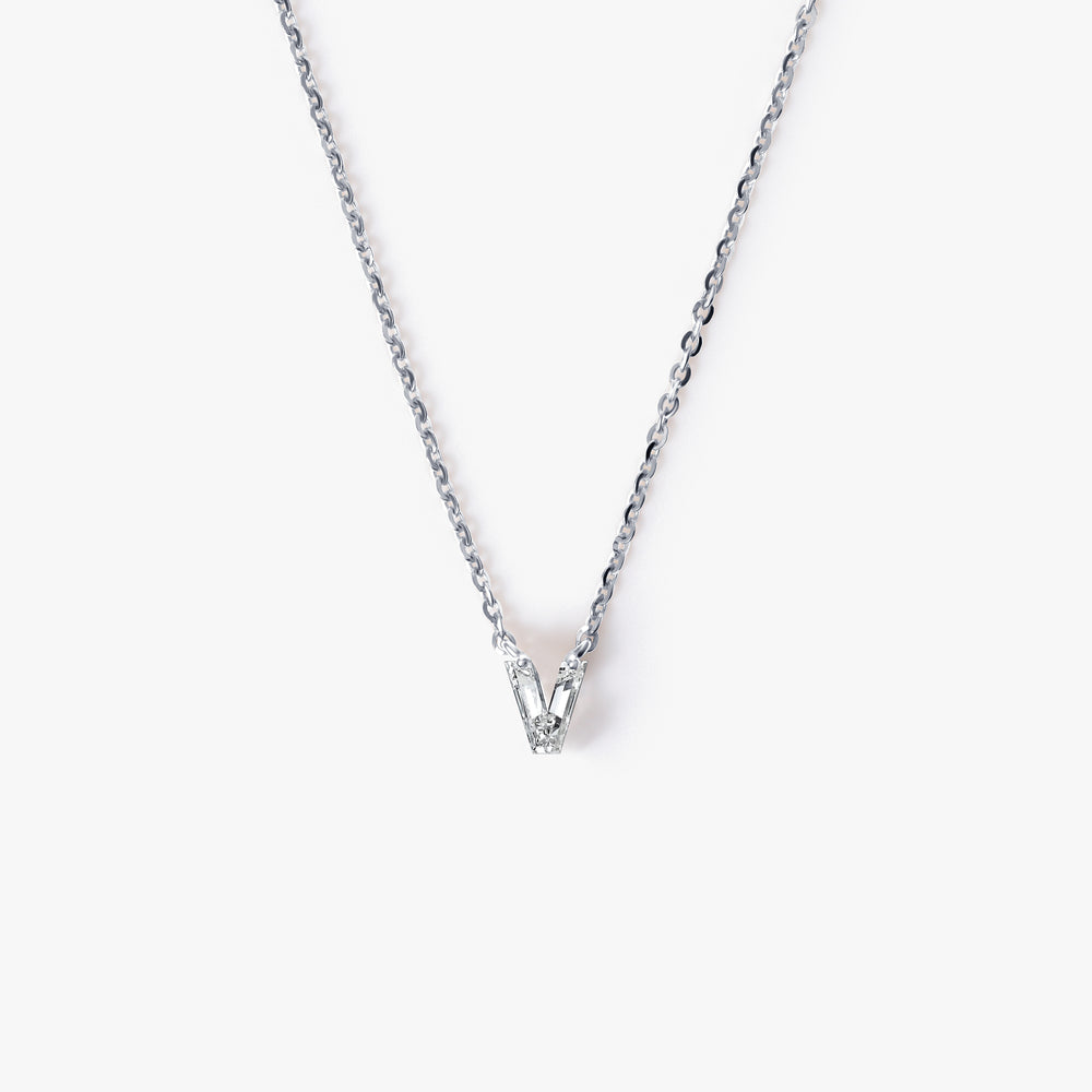 Diamond Initial Pendant Necklace