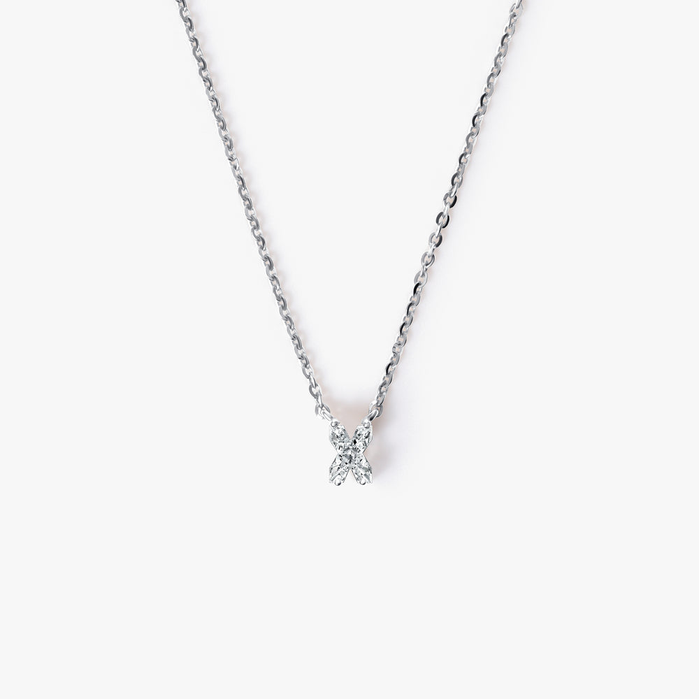 Diamond Initial Pendant Necklace