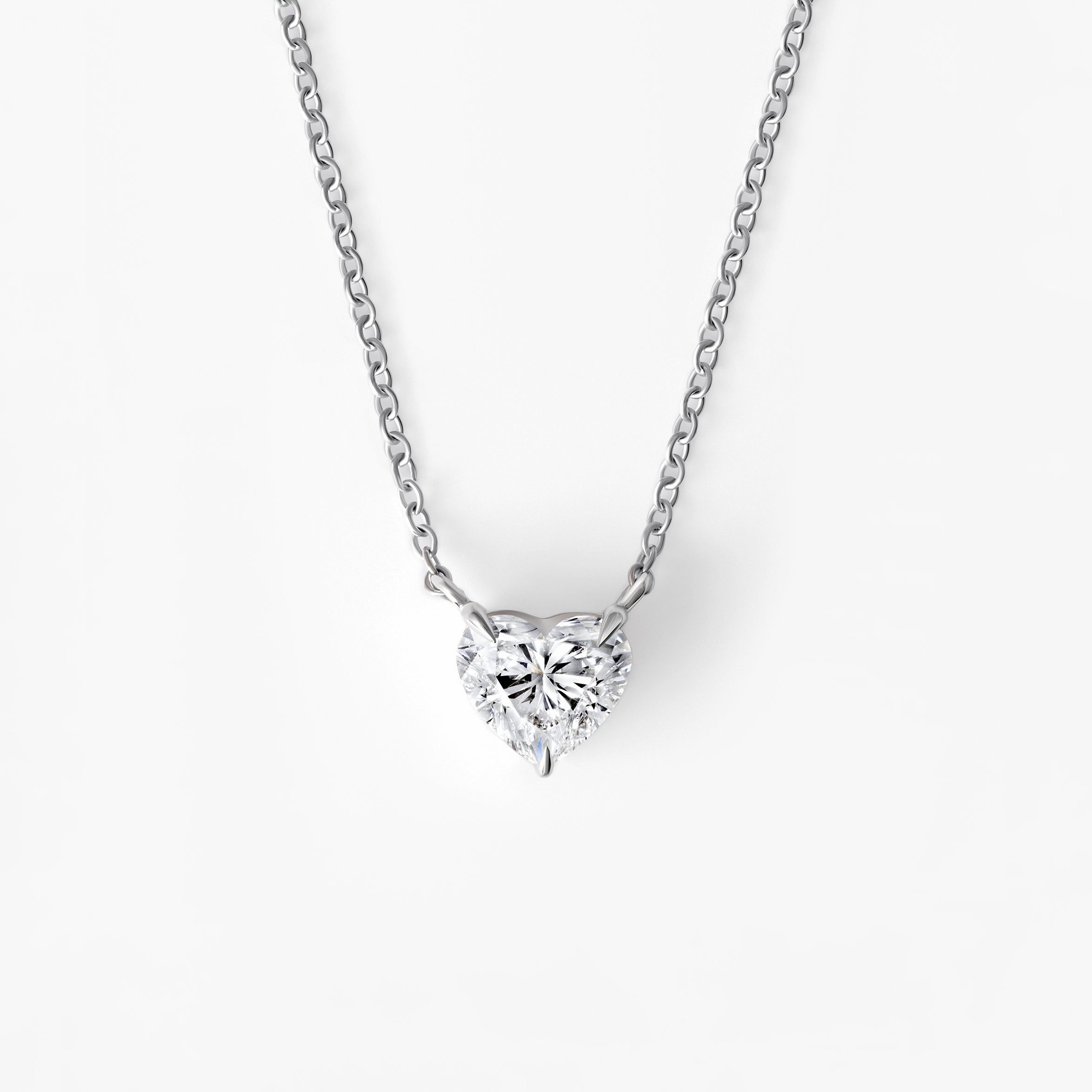 Heart Diamond Pendant Necklace