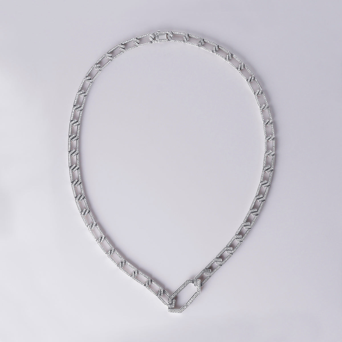 Legacy Couture Hexagonal Pave Link Necklace