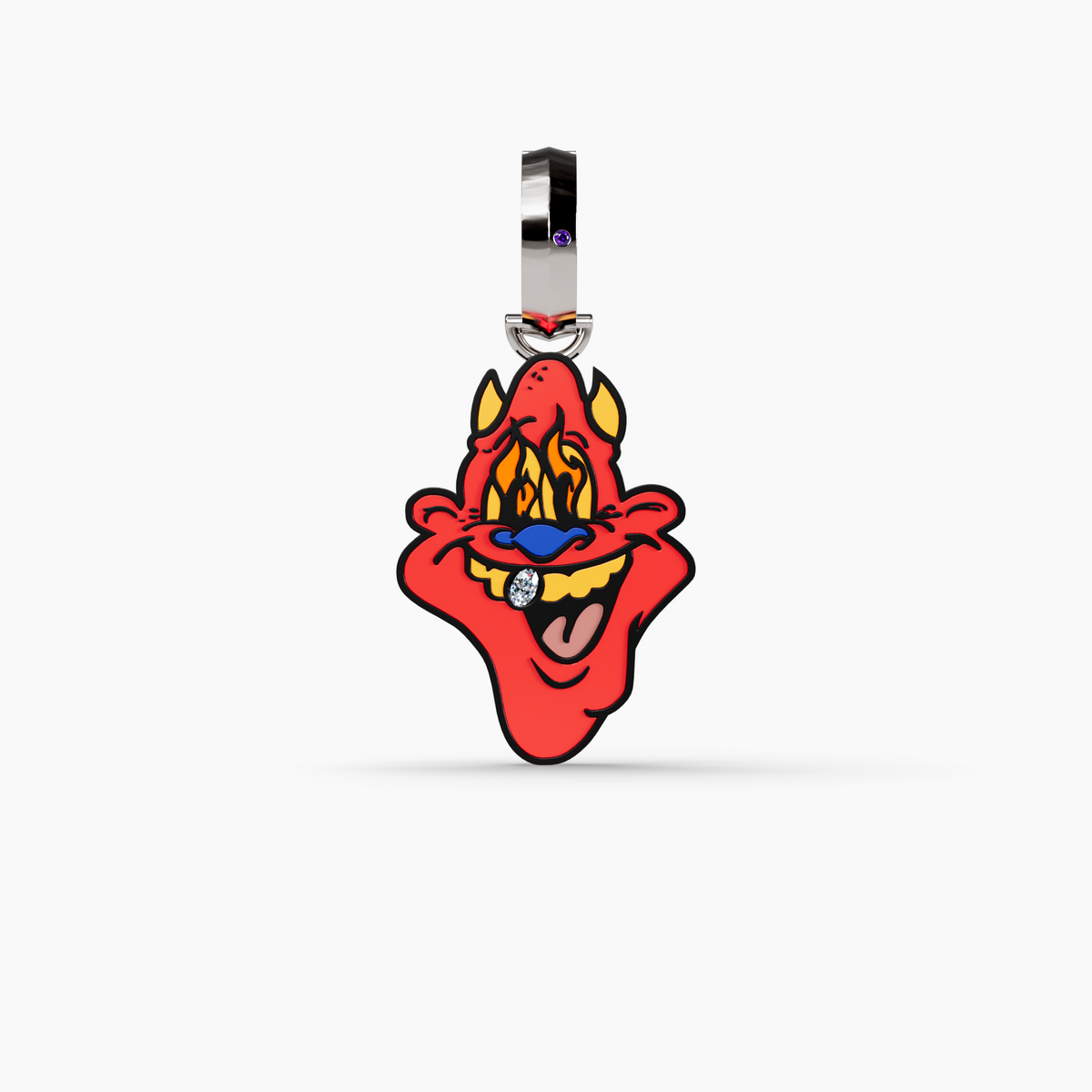 Skip Enamel Charm with GRWN Diamond