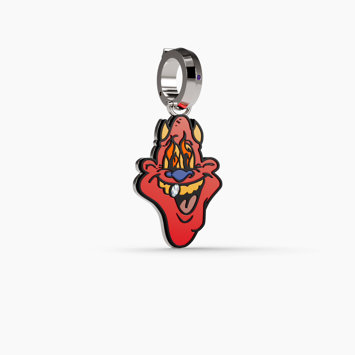 Skip Enamel Charm with GRWN Diamond