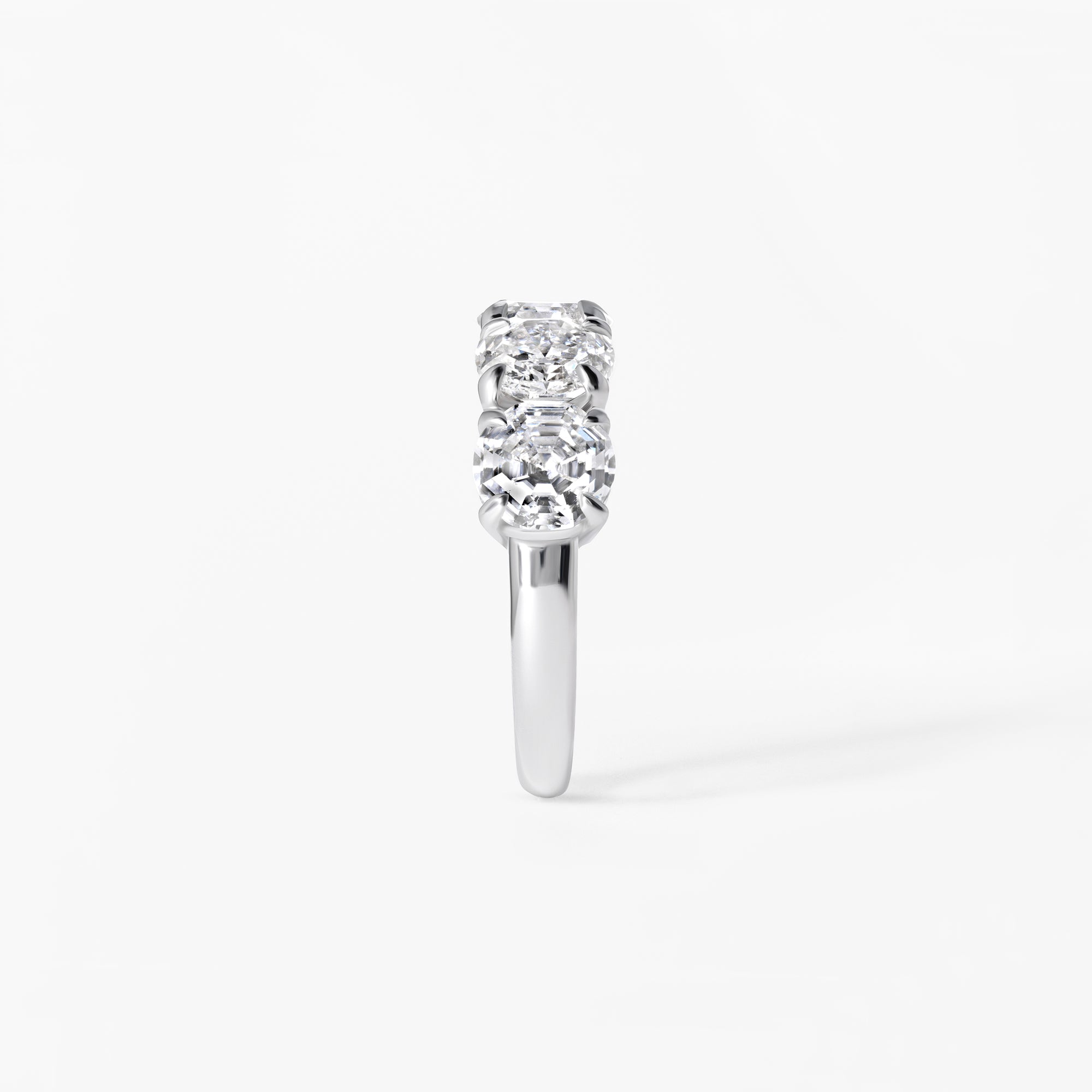 Round Soleil Cut Diamond Five Stone Band