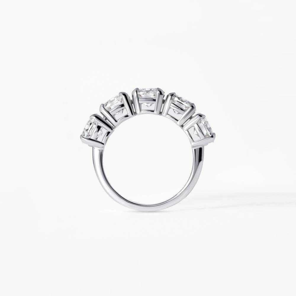 Round Soleil Cut Diamond Five Stone Band
