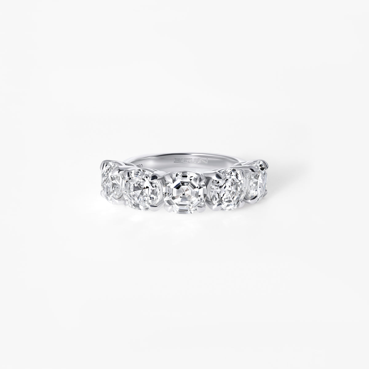 Round Soleil Cut Diamond Five Stone Band