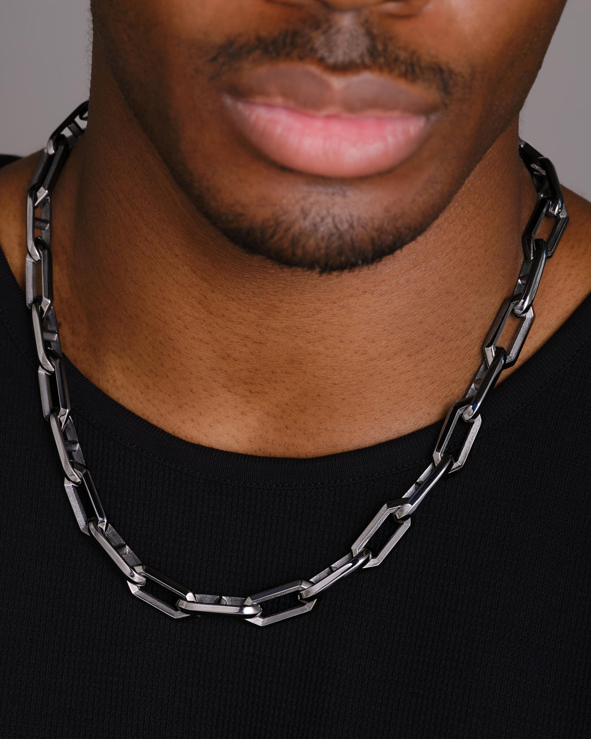 Heavy Legacy Link Black Necklace