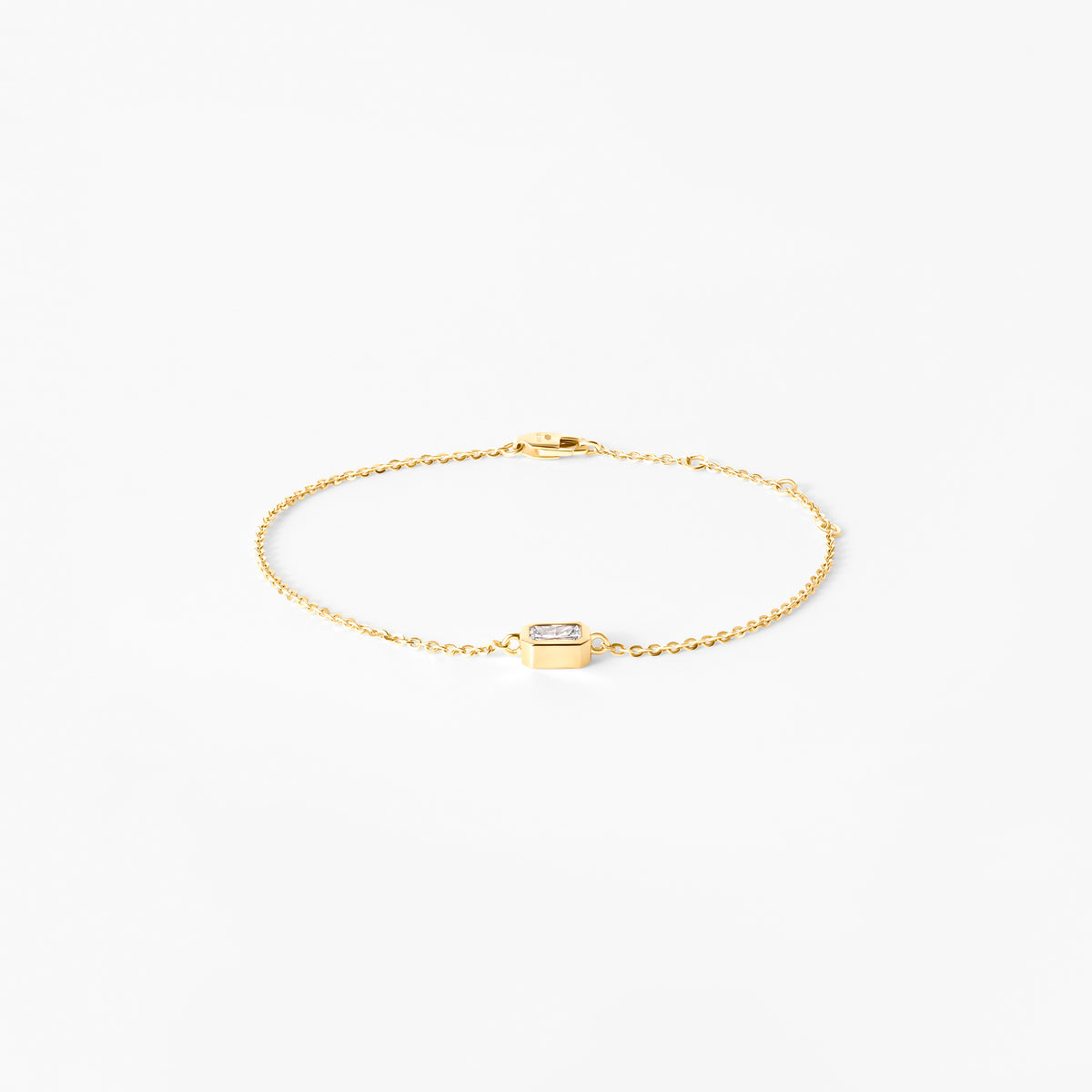 Radiant Diamond Bezel Set Bracelet