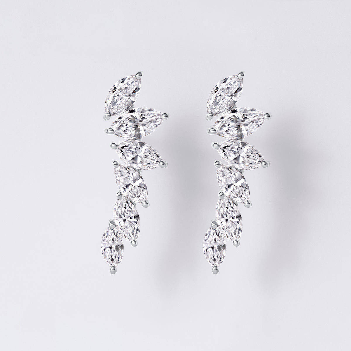 Marquise Ear Crawler (2 1/3CTW), White Gold