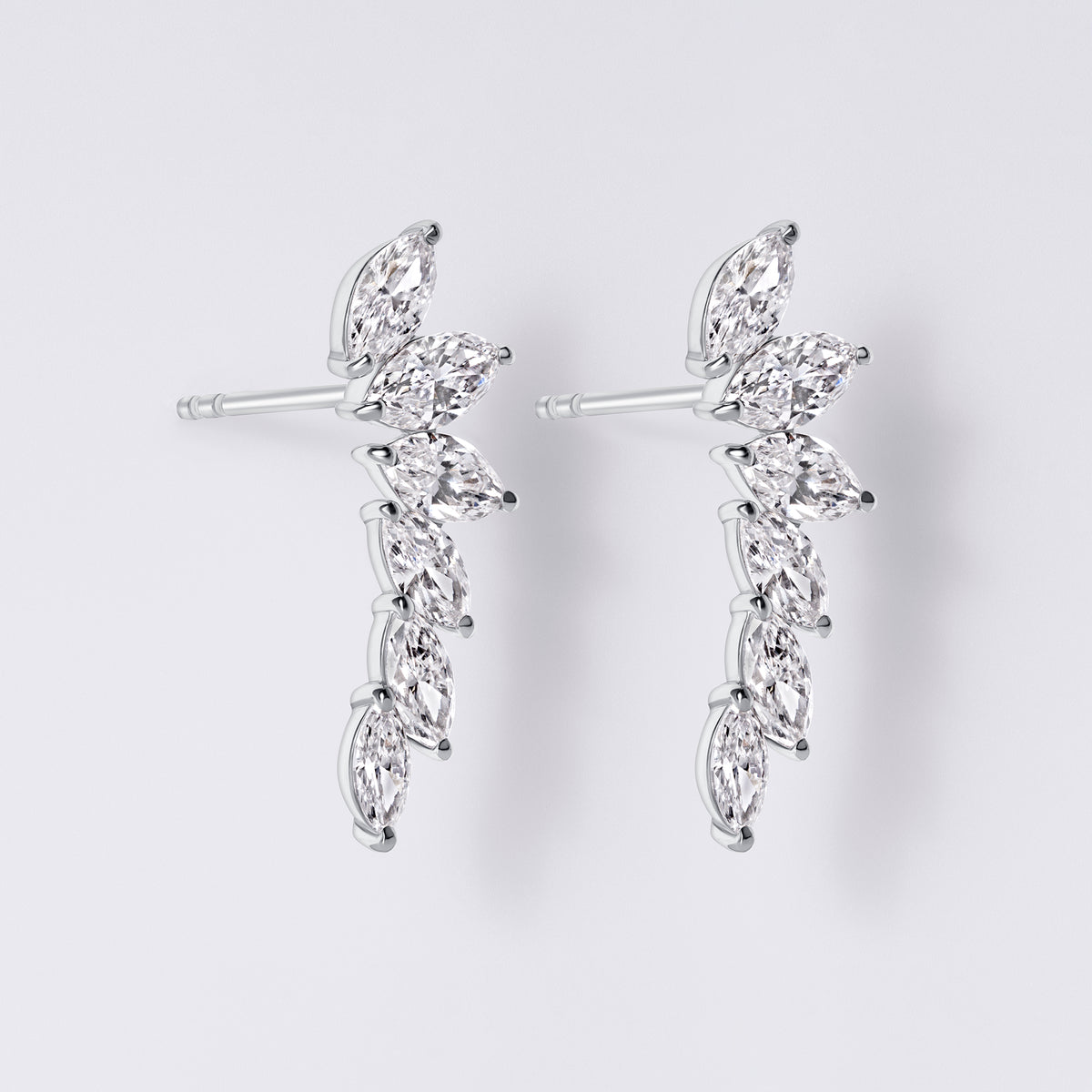 Marquise Ear Crawler (2 1/3CTW), White Gold