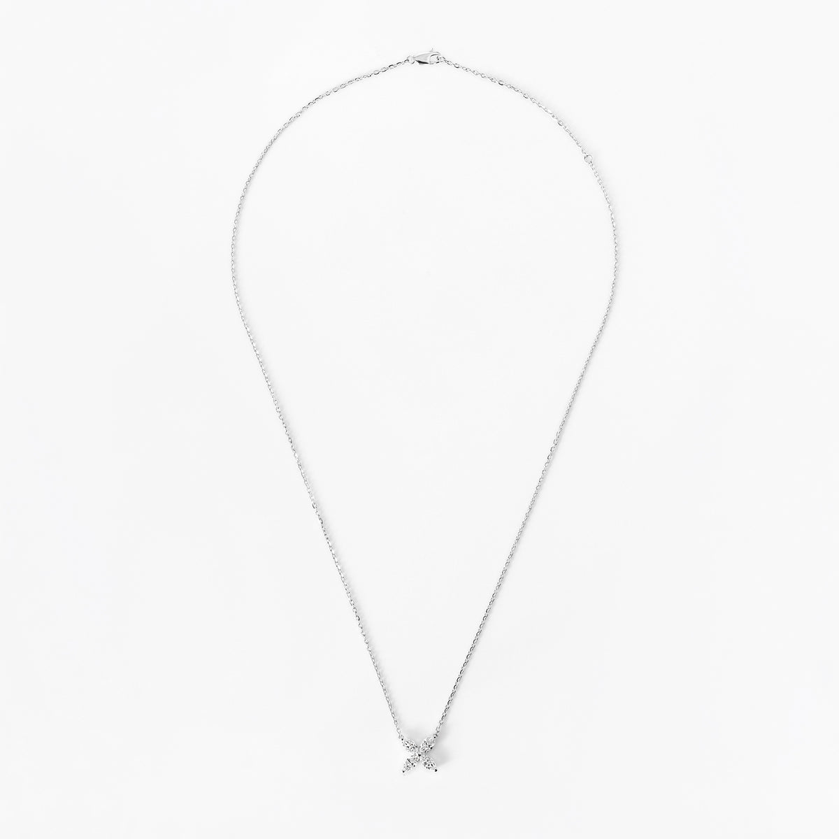 Marquise Diamond Flower Pendant