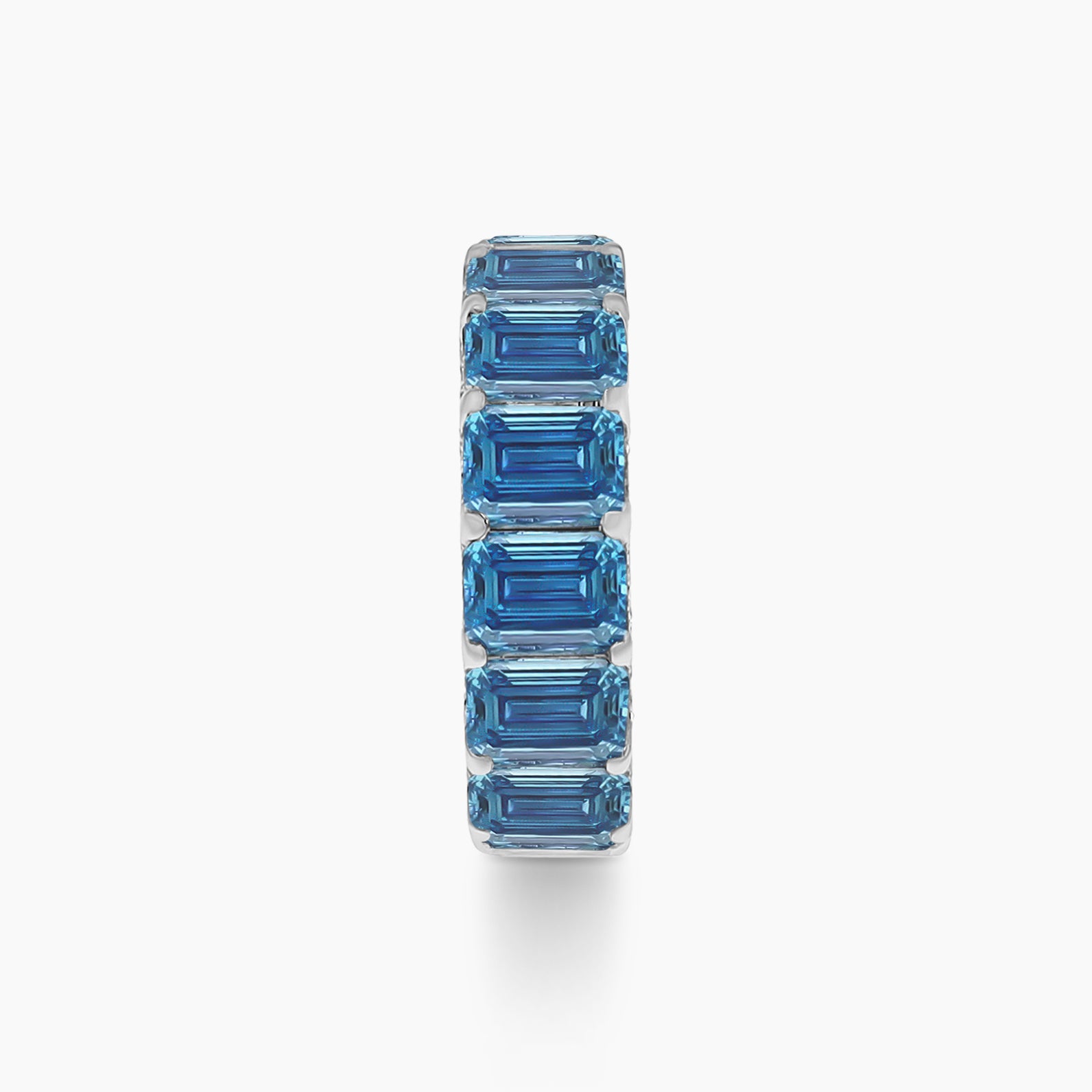 Blue Ombré Lab Diamond Anniversary Band