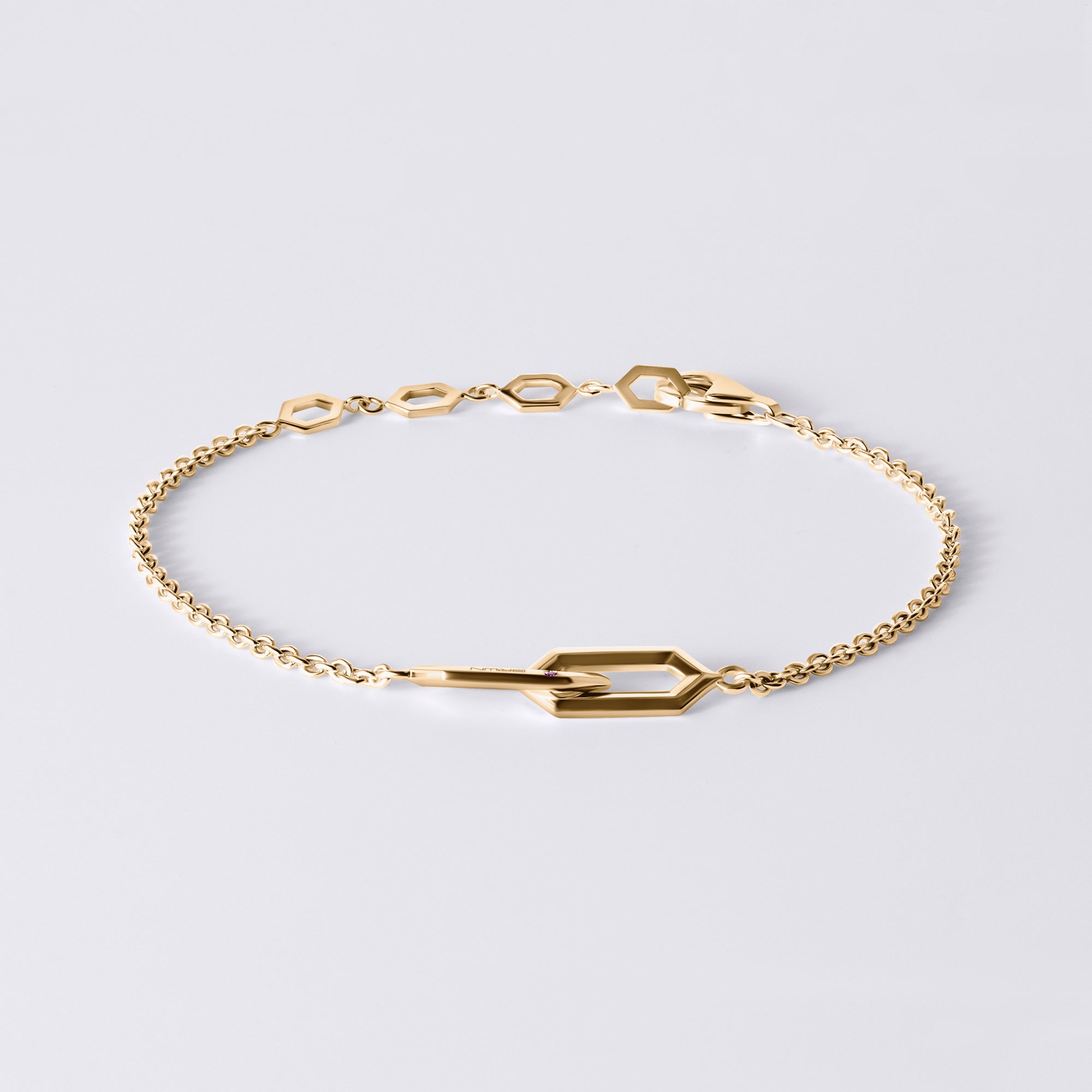 Legacy Love Interlocking Bracelet, 18K Yellow Gold Vermeil