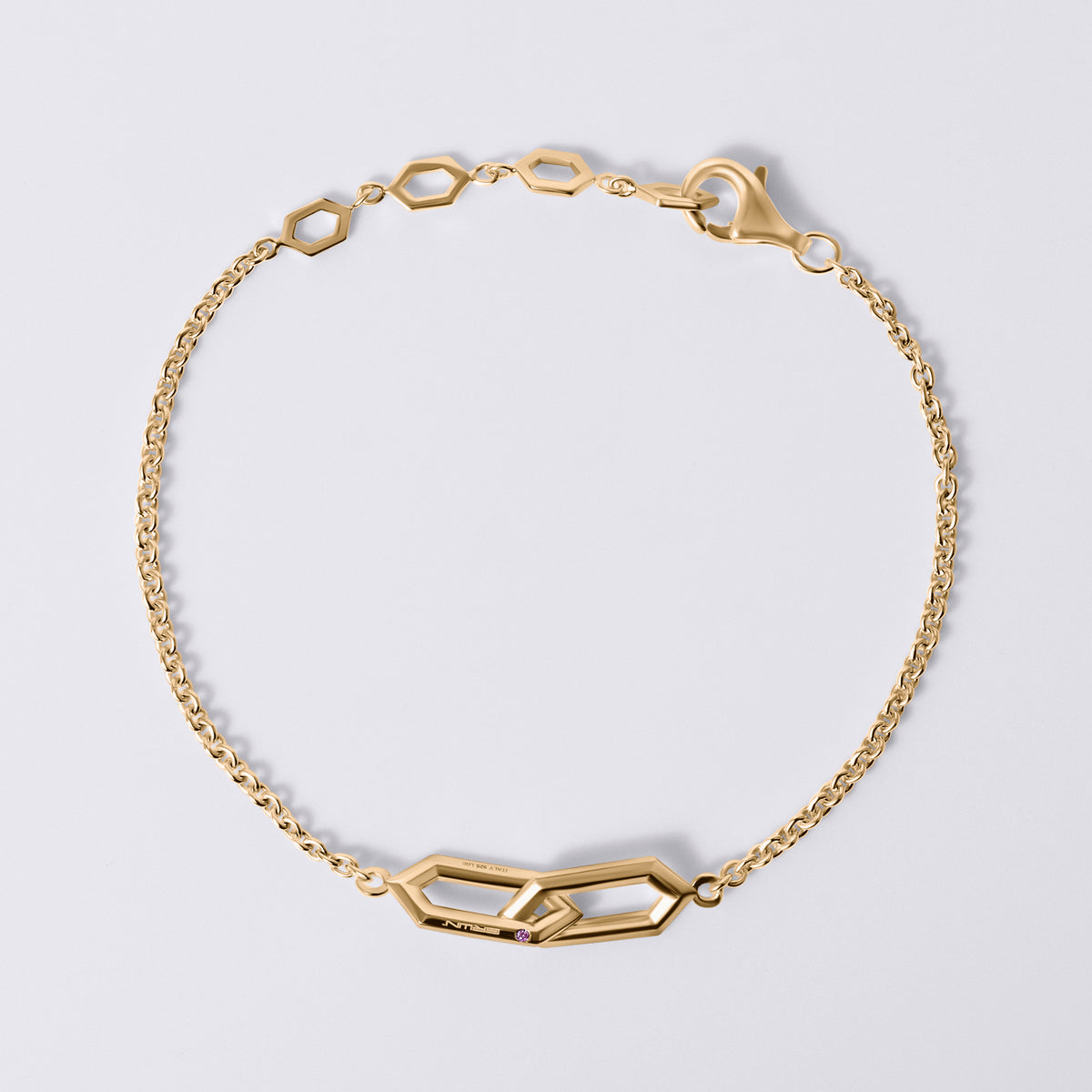 Legacy Love Interlocking Bracelet, 18K Yellow Gold Vermeil