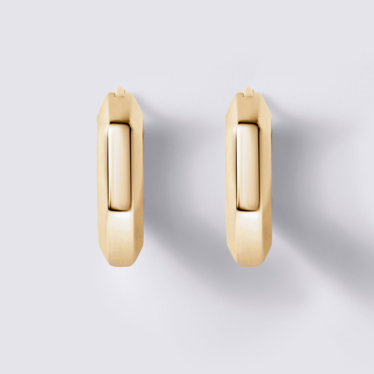 Legacy Love Geometric Hoop, 18K Yellow Gold Vermeil