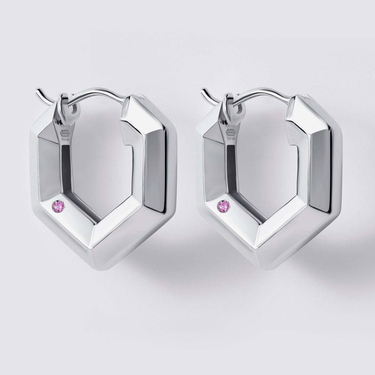 Legacy Love Geometric Hoop, Sterling Silver