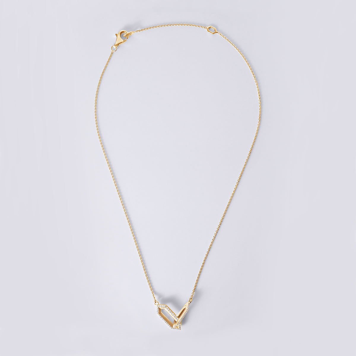 Legacy Love Interlocking Necklace (1/4 CTW ), 18K Yellow Gold Vermeil With Diamonds