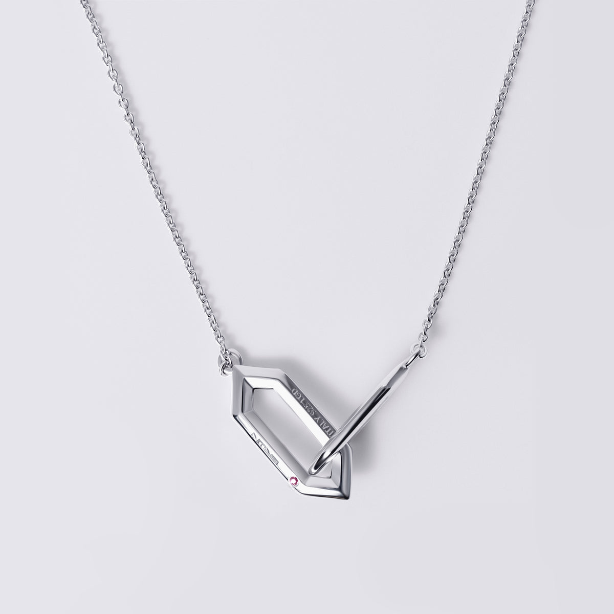Legacy Love Interlocking Necklace, Sterling Silver