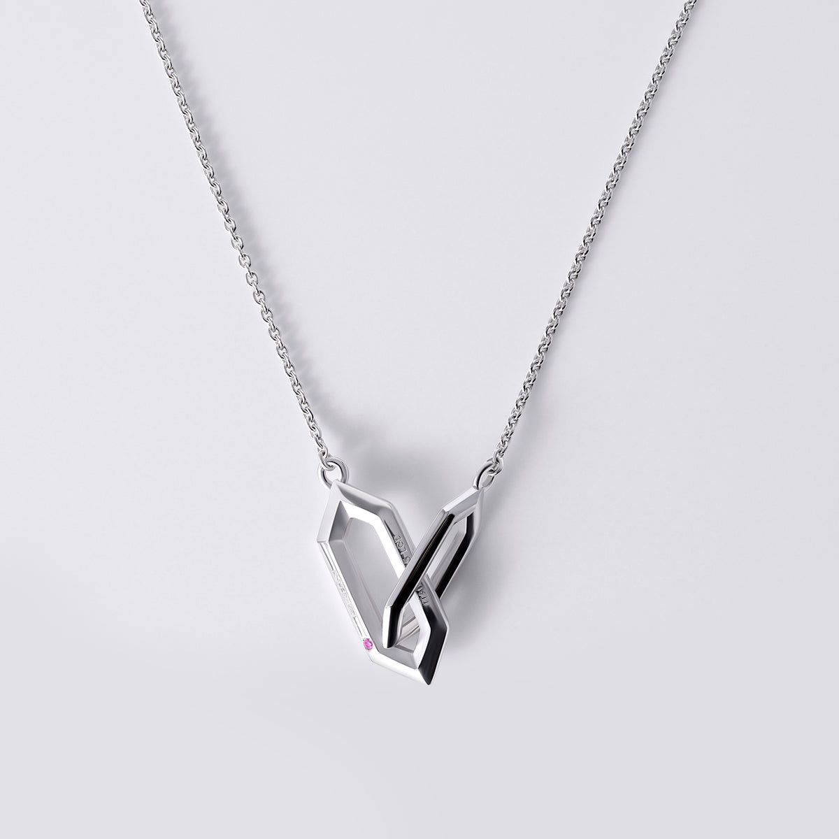 Legacy Love Interlocking Necklace, Sterling Silver