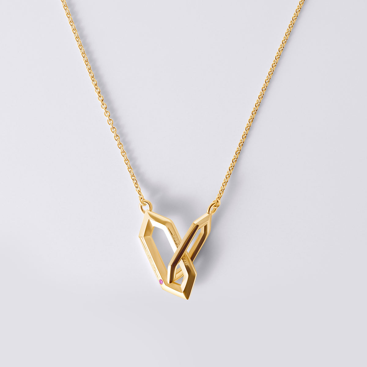 Legacy Love Interlocking Necklace, 18K Yellow Gold Vermeil