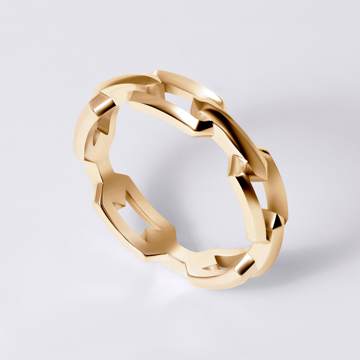 Legacy Love Link Ring, 18K Yellow Gold Vermeil