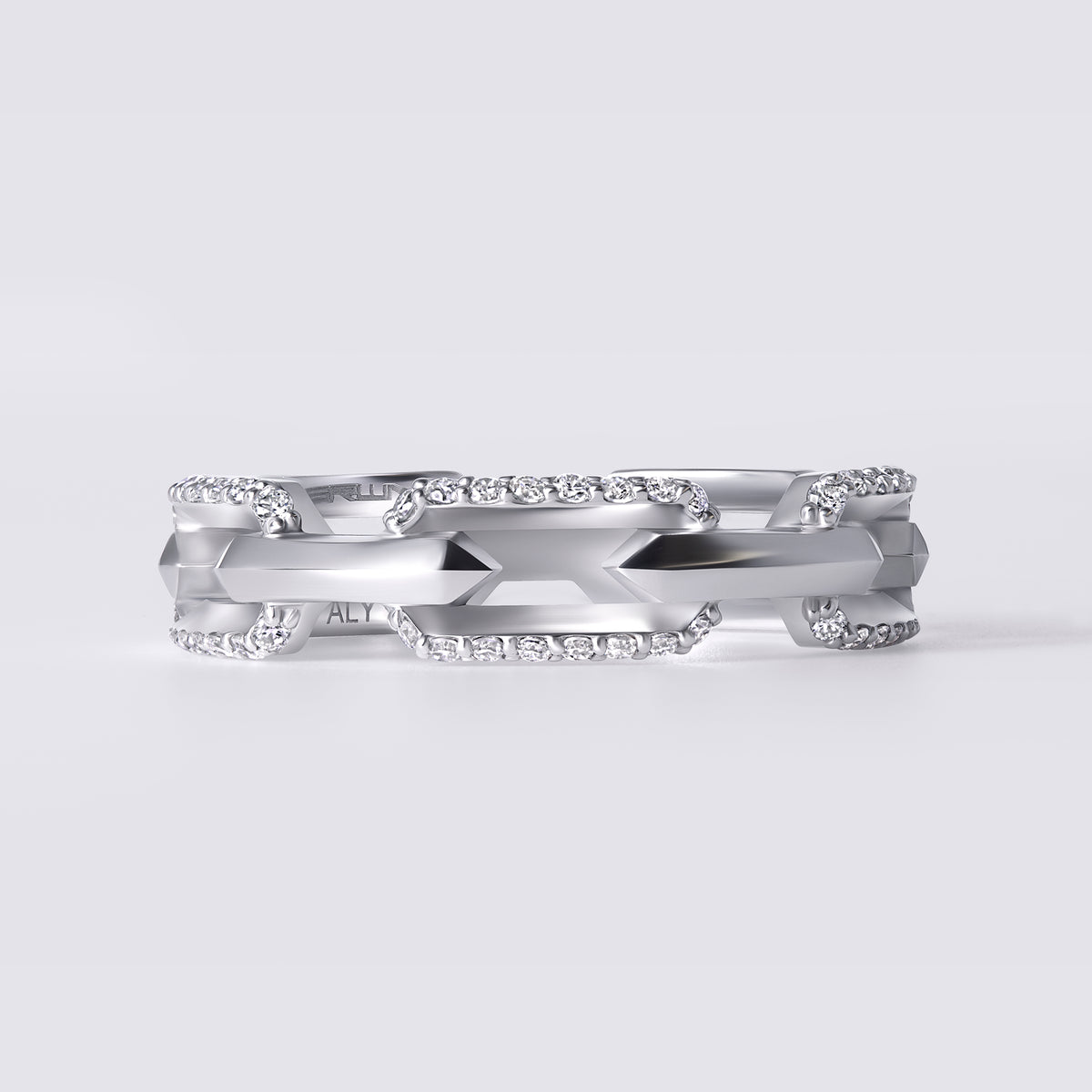 Legacy Love Link Diamond Ring, Sterling Silver