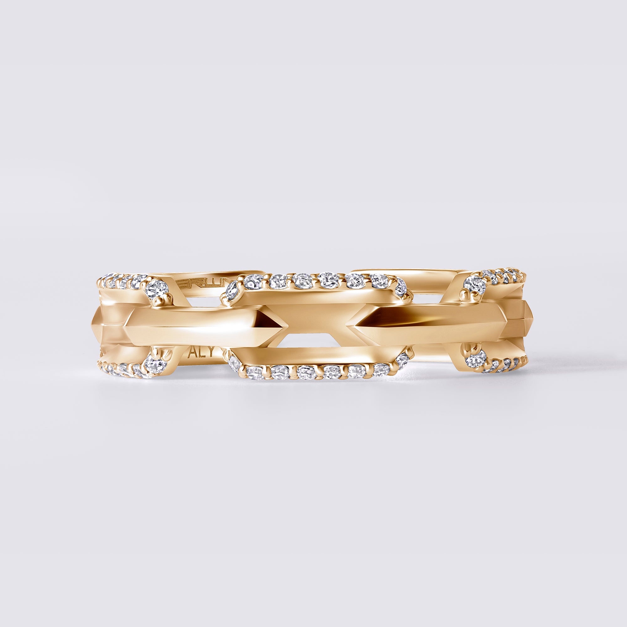 Legacy Love Link Ring (1/5 CTW), 18k Vermeil With Diamonds