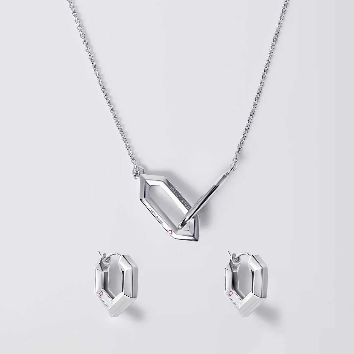 Legacy Love Sterling Silver Necklace & Earring Bundle