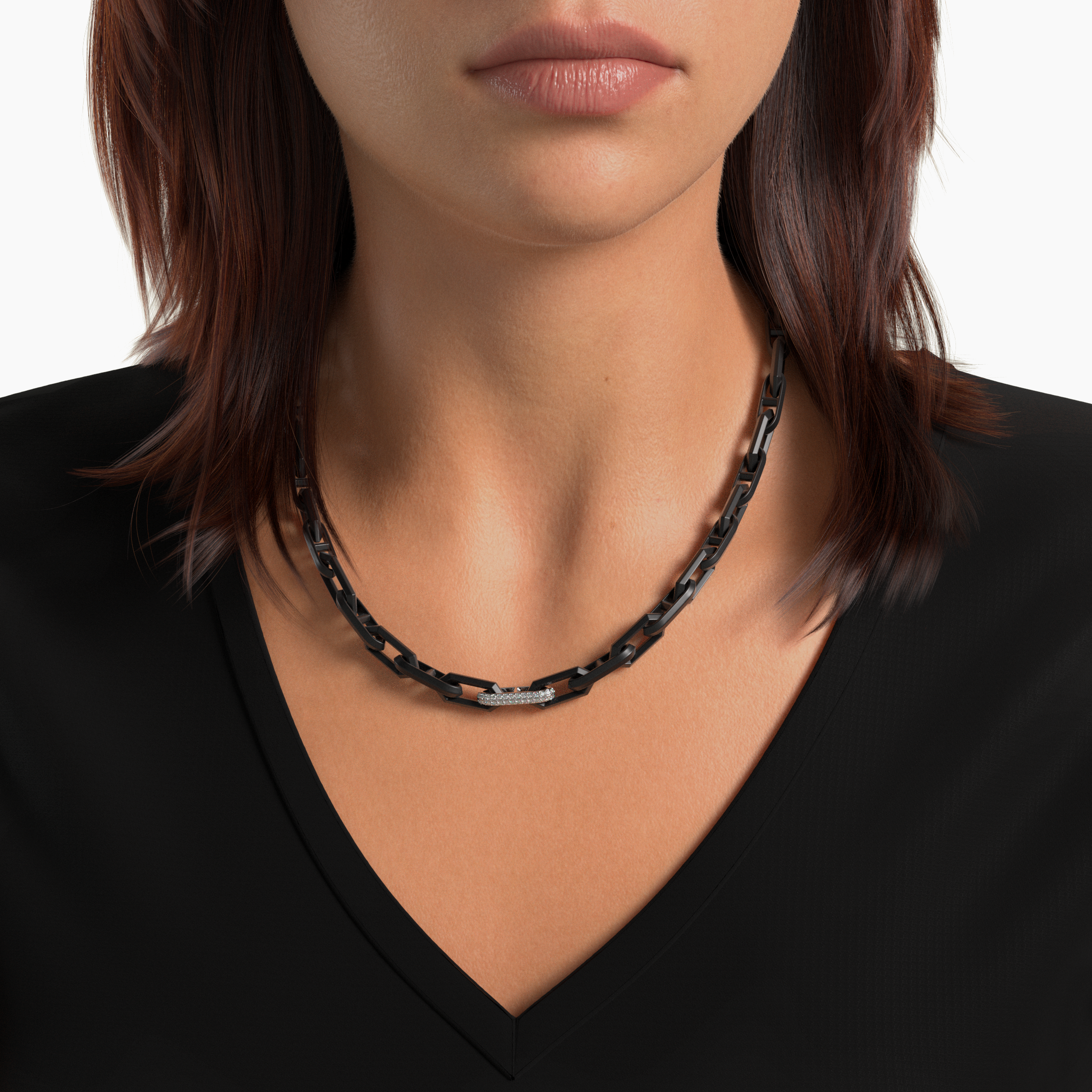 Legacy Link Black Necklace