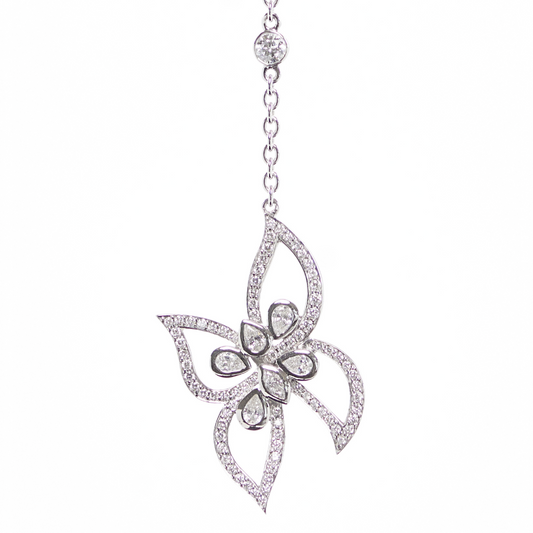 Metamorphosis Diamond Butterfly Lariat