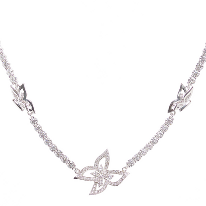 Metamorphosis Diamond Butterfly Line Necklace