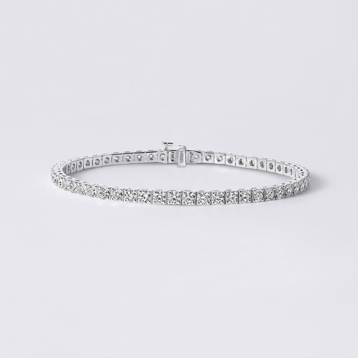 Diamond Classics Round 4 Prong Tennis Bracelet, White Gold