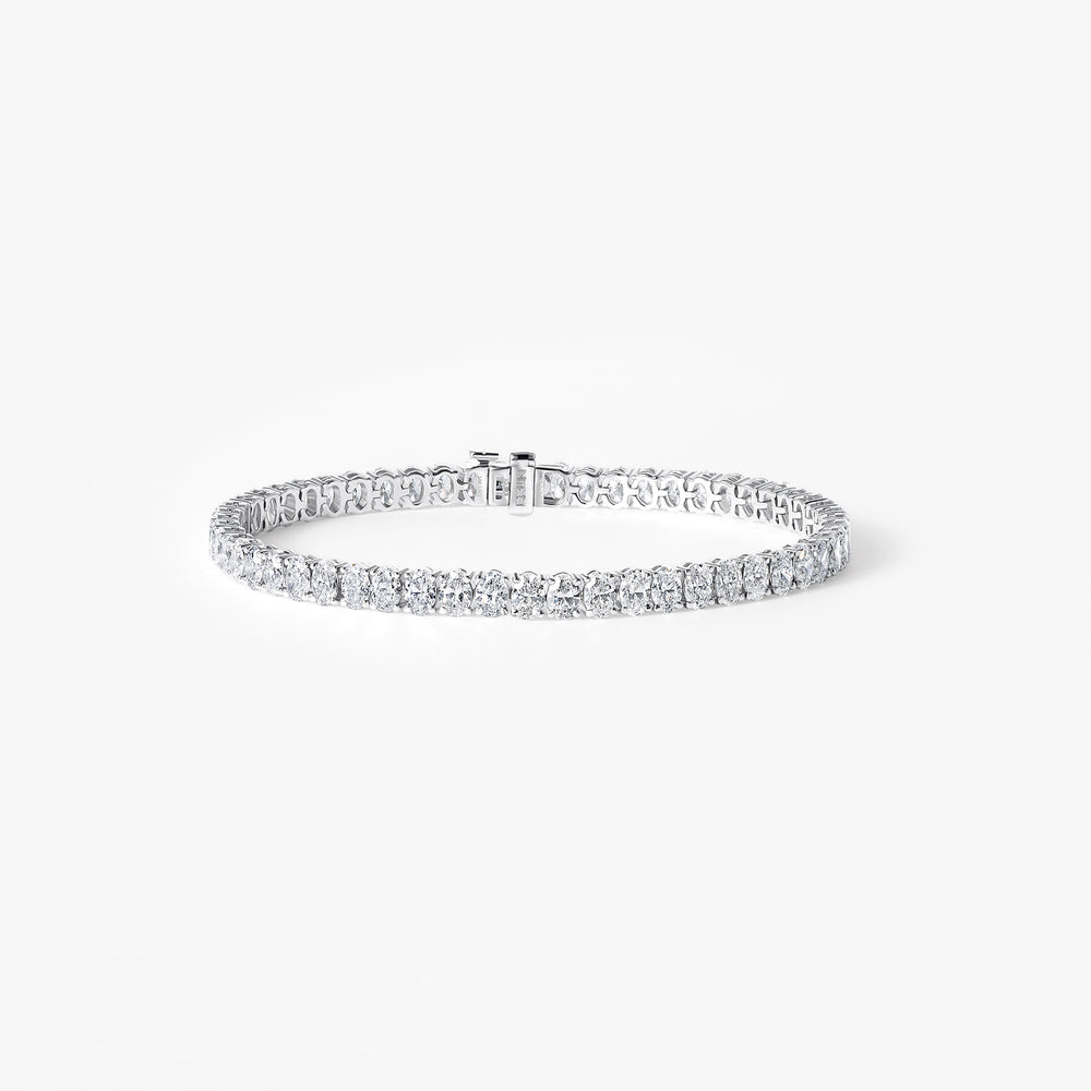 Oval Diamond Tennis Bracelet