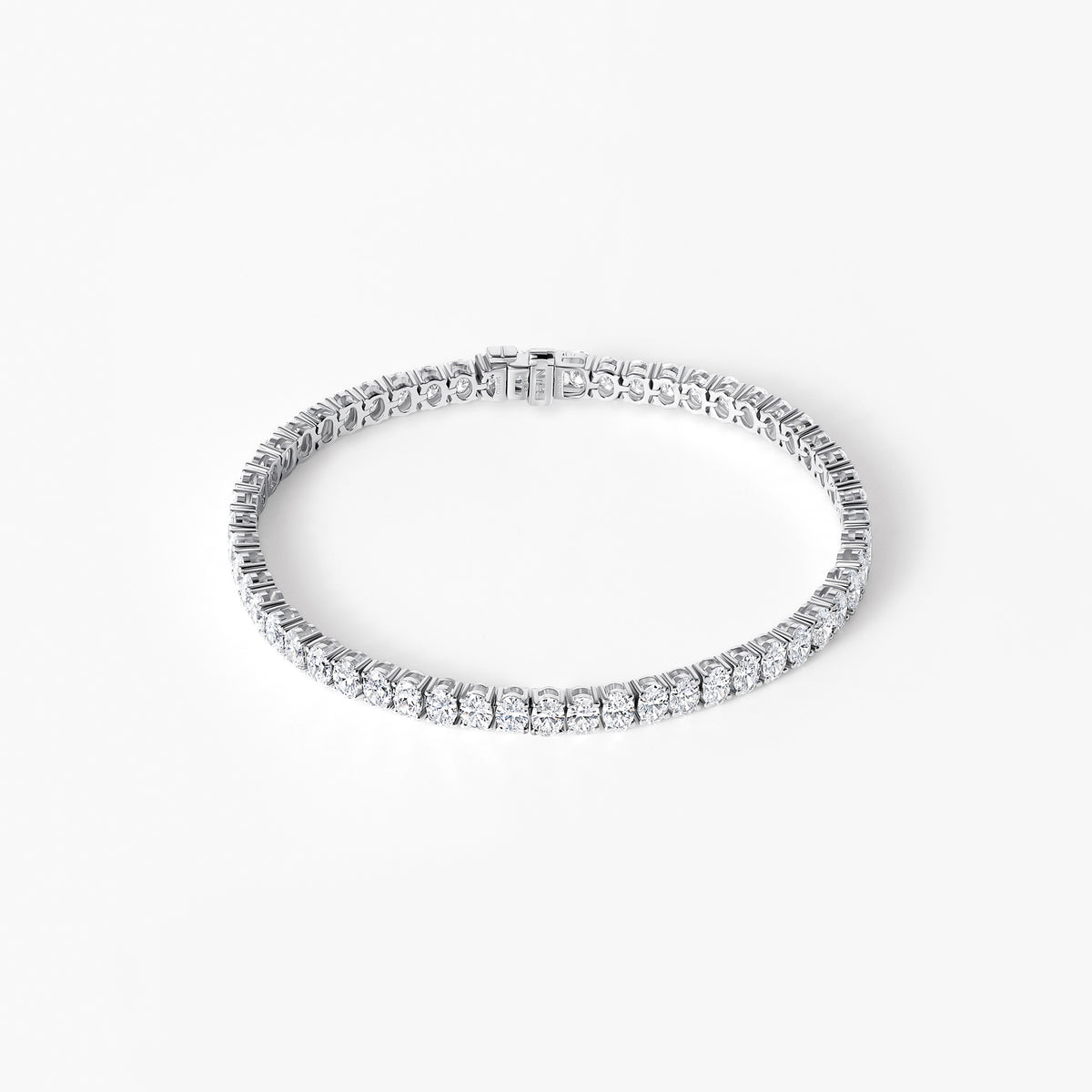 Oval Diamond Tennis Bracelet