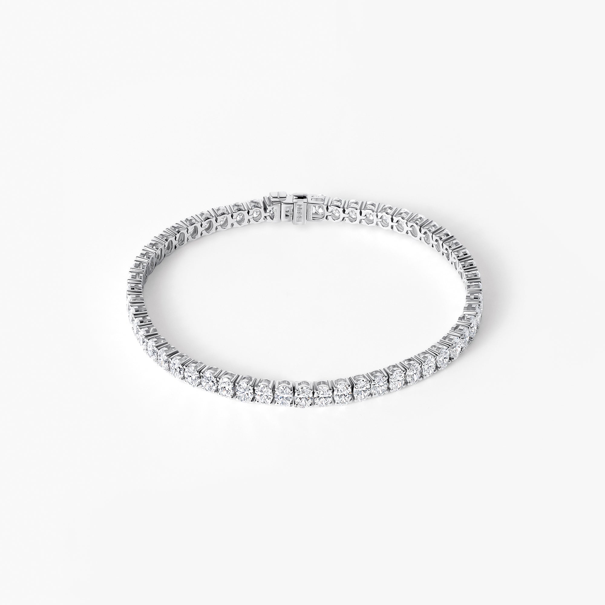 Oval Diamond Tennis Bracelet