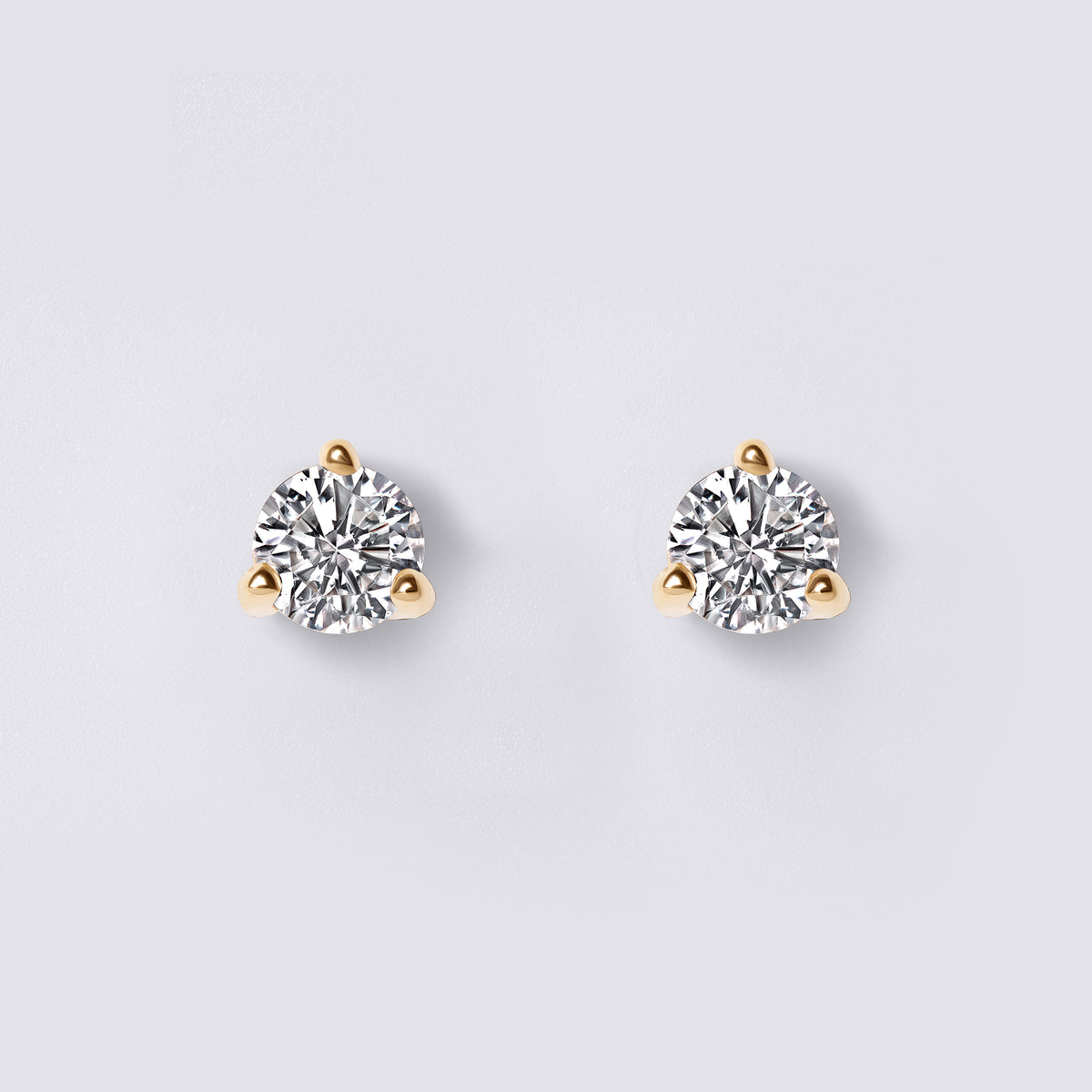 Round Diamond Mini Stud Earrings