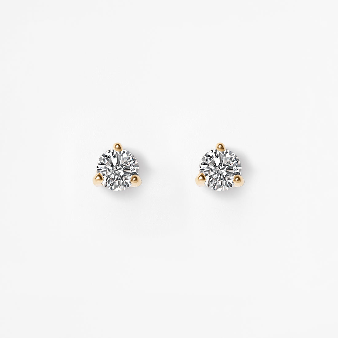 Round Diamond Mini Stud Earrings
