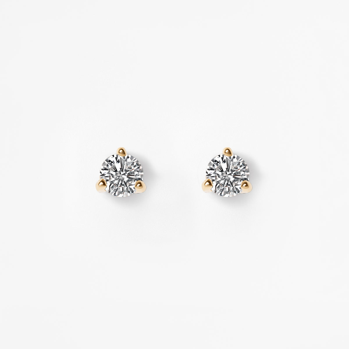 Round Diamond Mini Stud Earrings