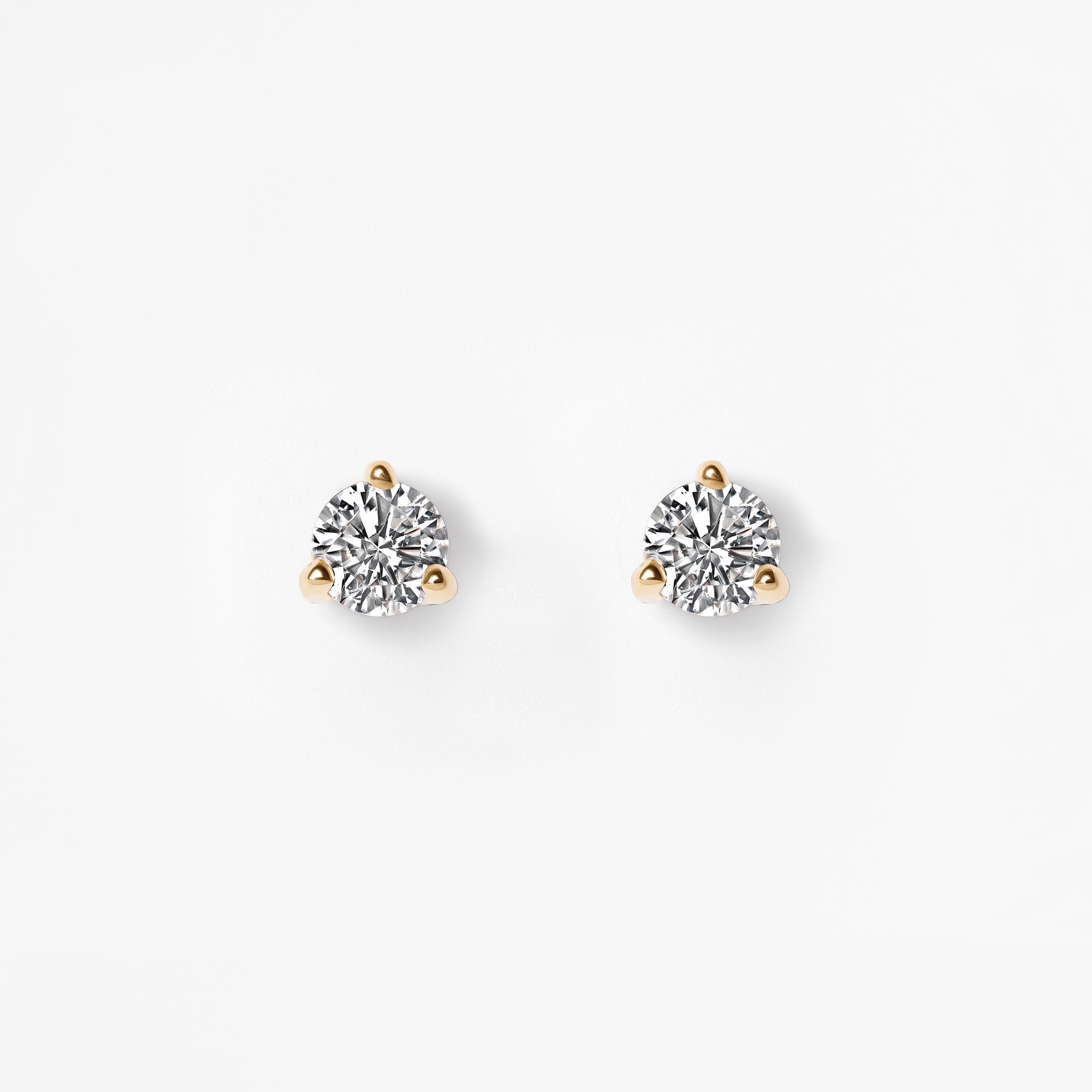 Round Diamond Mini Stud Earrings