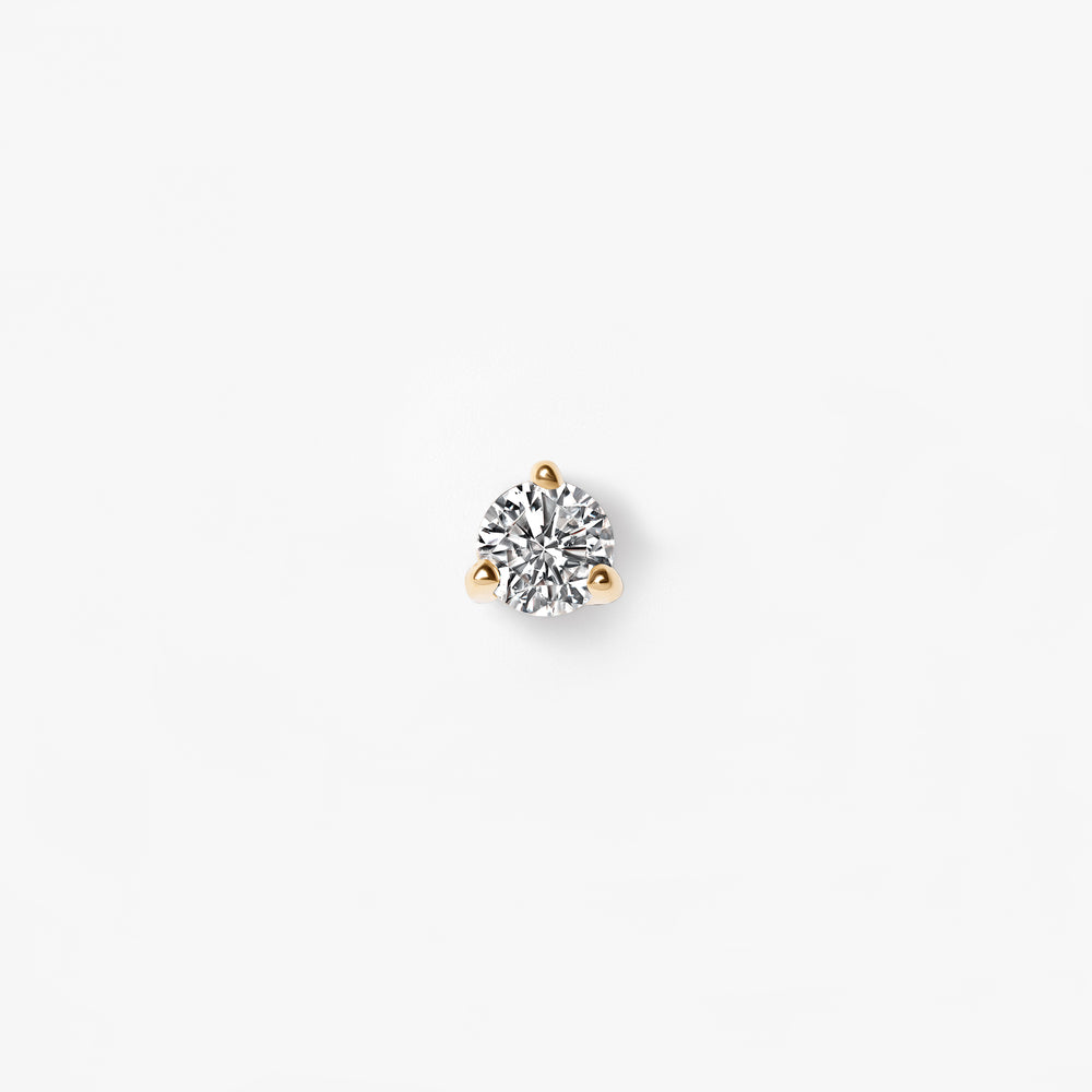 Round Diamond Mini Stud Earrings