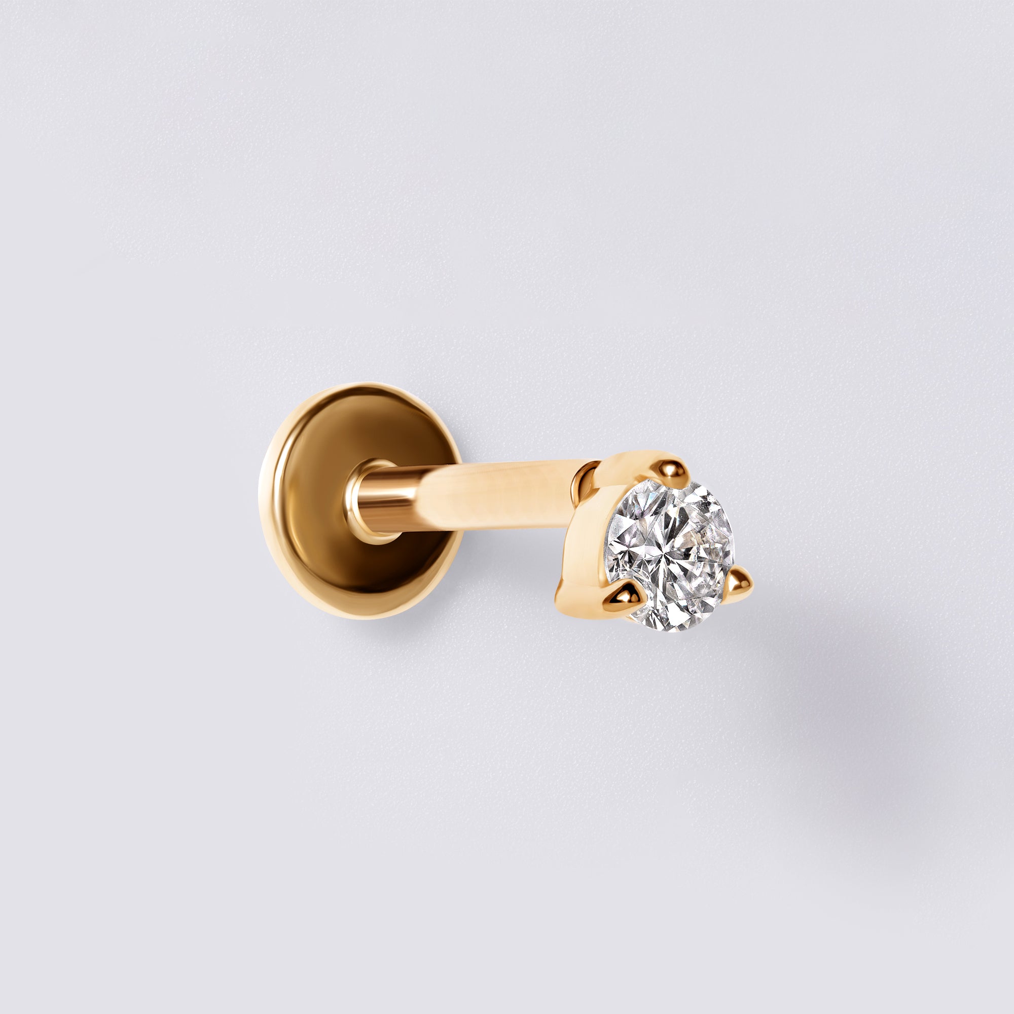 Round Diamond Mini Stud Earrings
