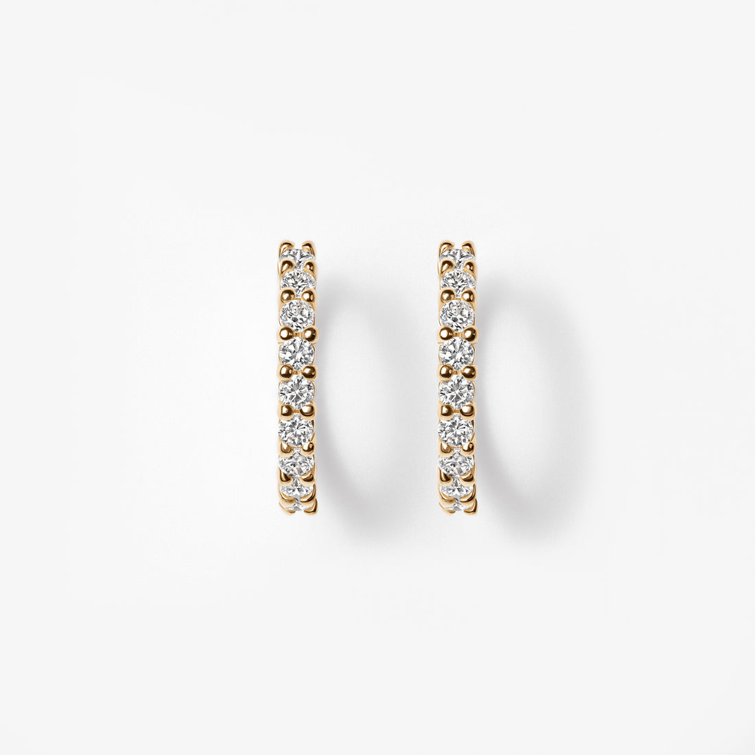 Pavé Diamond Mini Huggie Earrings