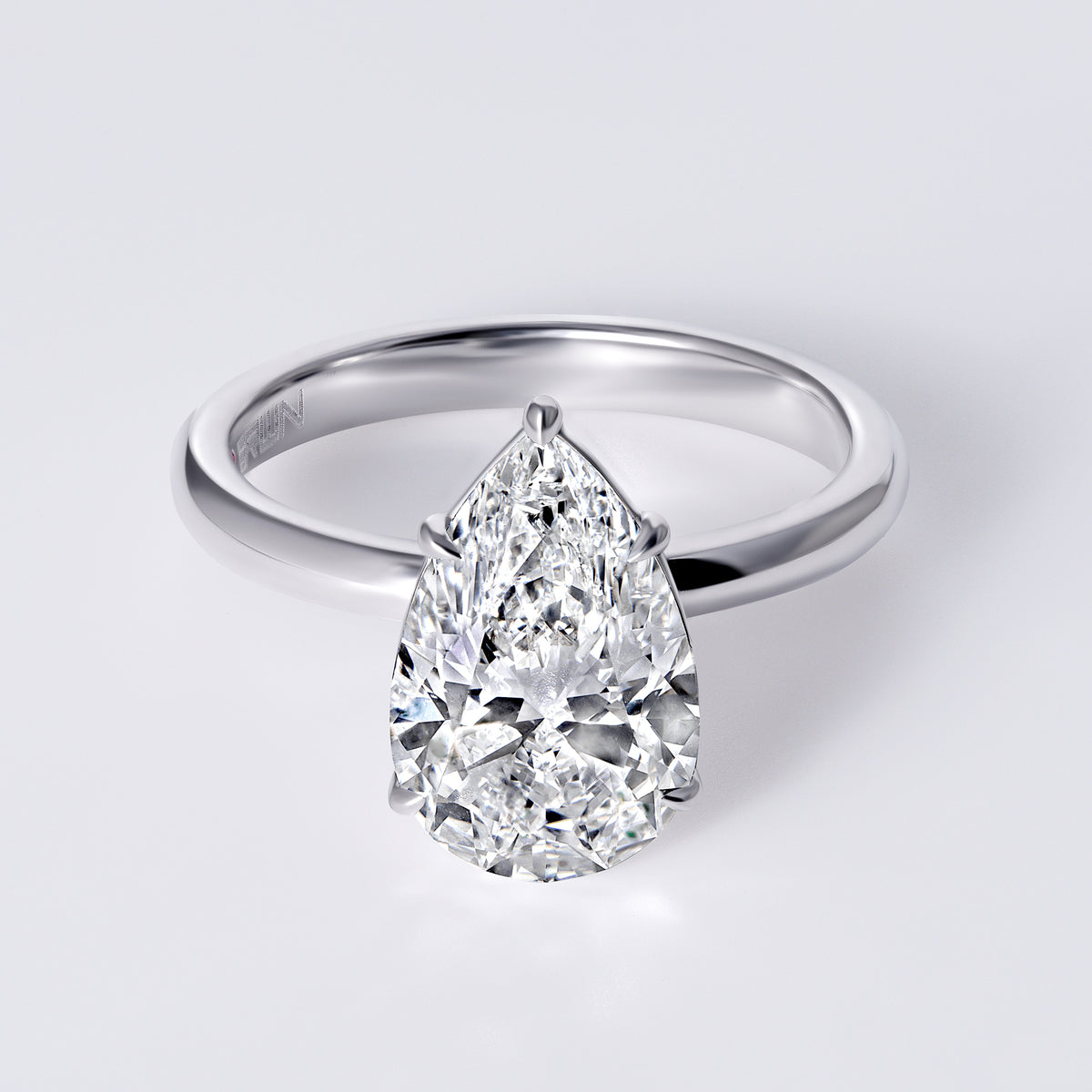 Mira 3.03 CTW Pear Diamond Solitaire Engagement Ring