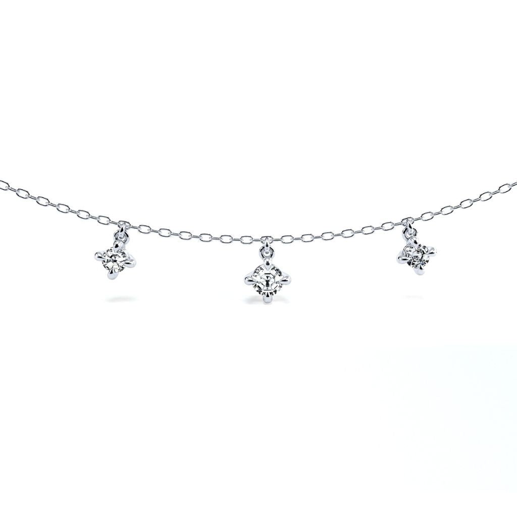 Soleil Diamond Charm Necklace