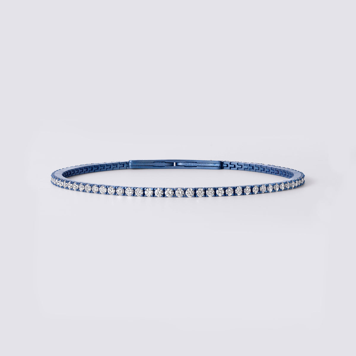 Noir Colorful Tennis Bracelet (4 1/6CTW), Dark Blue Titanium