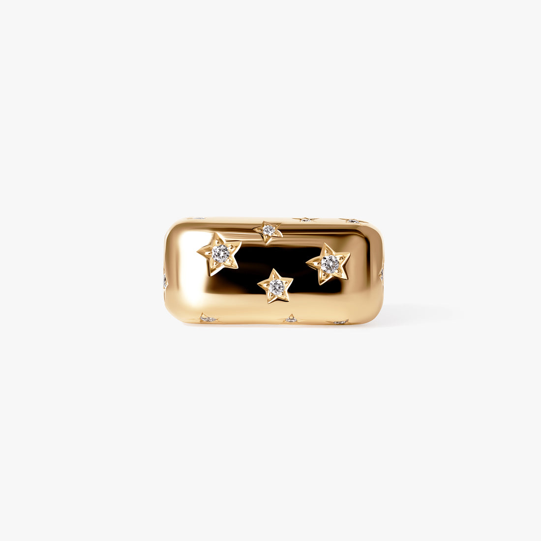 Star Motif Wide Ring